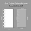 A 1-Grid Vertical Photocard Holder with 10 sheets inner pages shown in a light gray color.