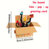 A humorous 3D pop-up birthday greeting card featuring a monkey character, balloons, and a cake.