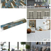 Various wood grain self-adhesive wall and floor decals showing different patterns and textures.