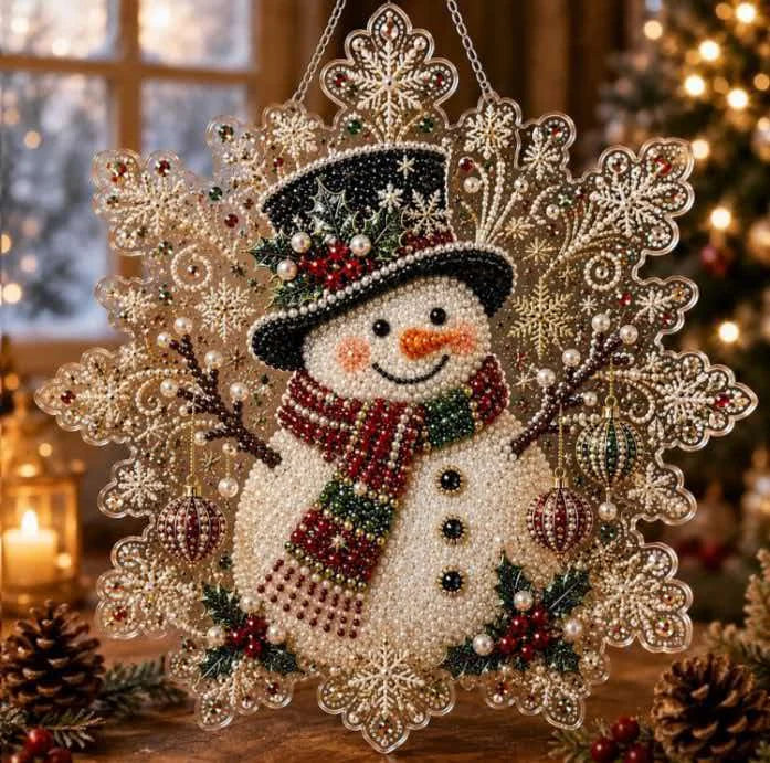 Santa Claus Pearl Diamond Painting Kit – Festive DIY Craft for Adults