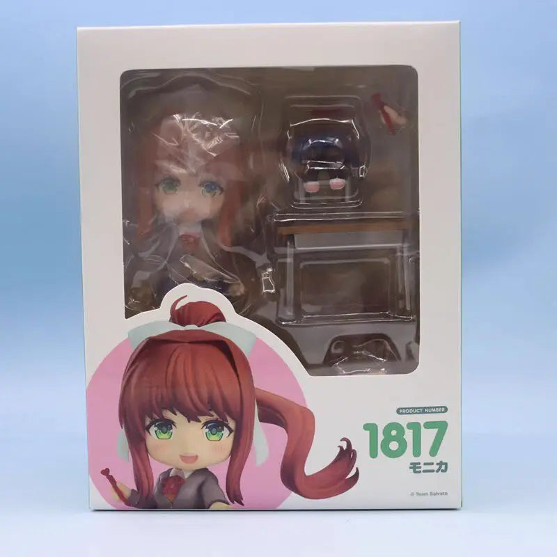 Chibi-Style Posable Character Figurine for Desk Display