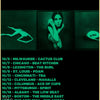A black and green music poster listing various dates, locations, and bands for a TV Girl performance.