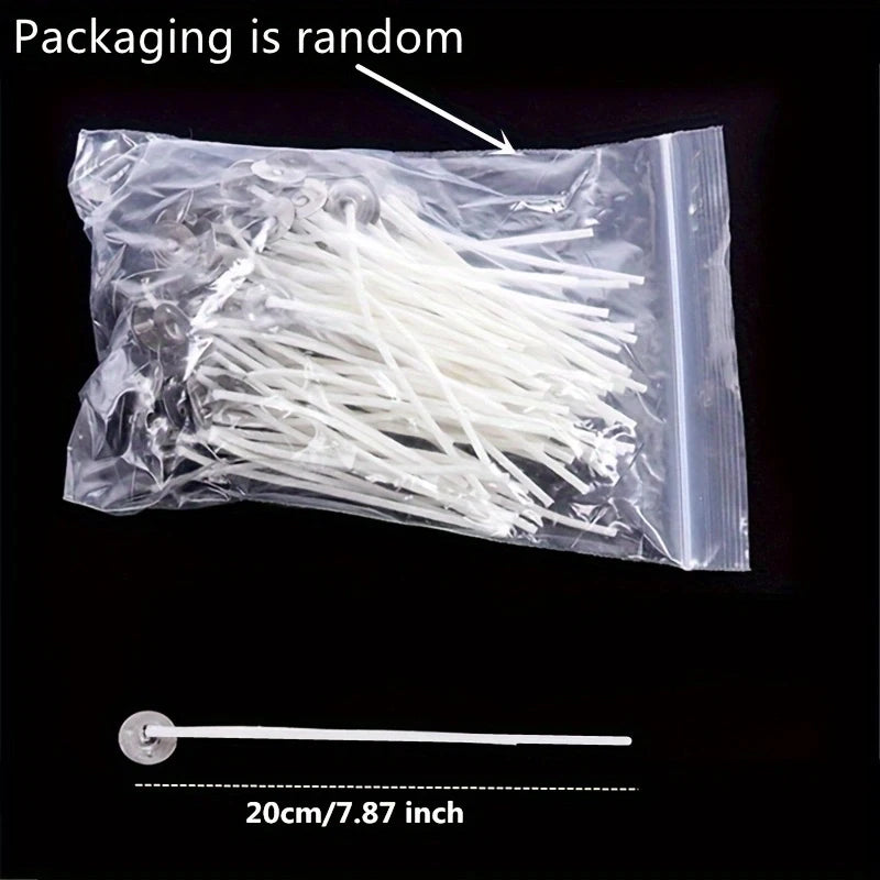 Smokeless Candle Wicks for Soy Wax and Pillar Candles (100-Pack)