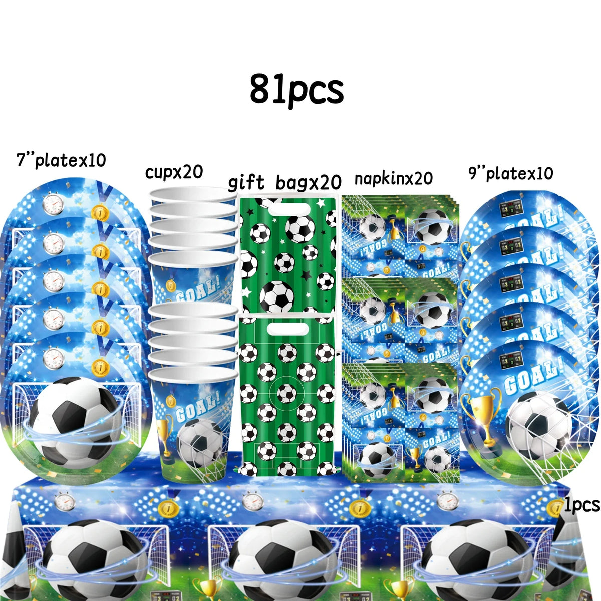 Soccer Birthday Party Decoration Kit