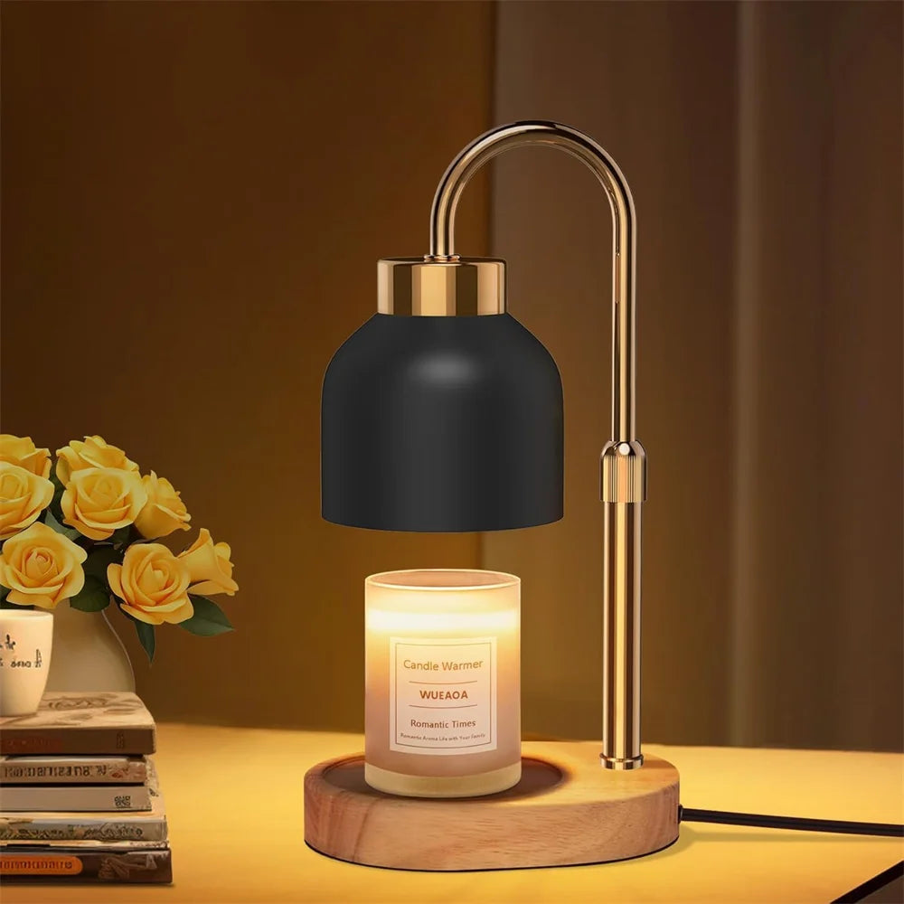 Adjustable Candle Warmer Lamp with Timer and Dimmer