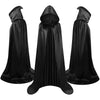 Black Wizard Cloak Costume Cape for Cosplay and Halloween