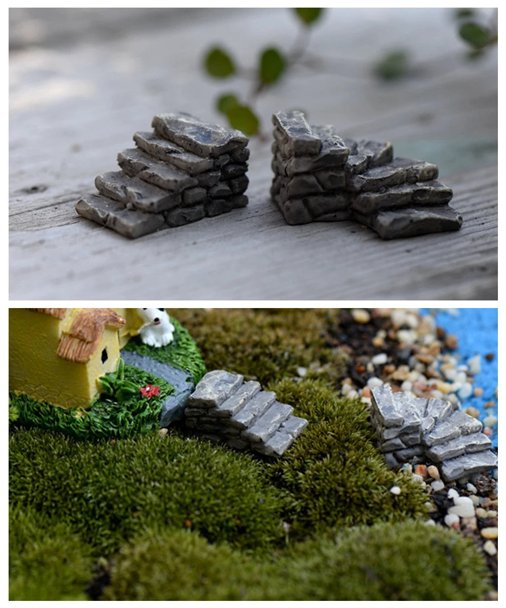 Miniature Fairy Garden Ornaments | Set of Resin Accents