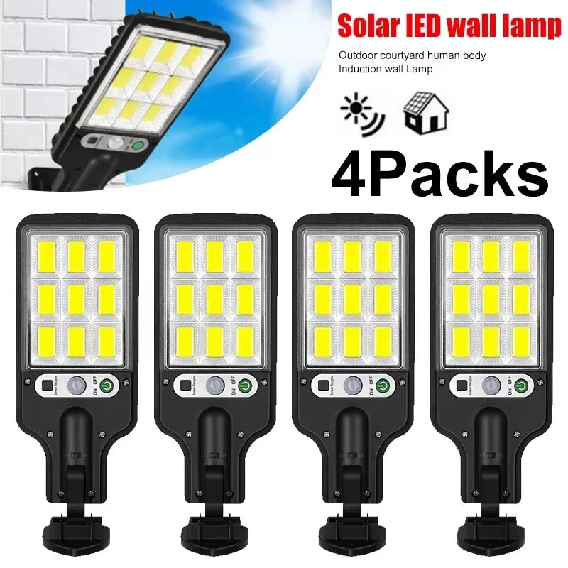 Solar Powered Motion Sensor Wall Light with Remote Control
