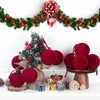 Velvet Christmas Ornaments with Flocked Finish