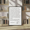 Anthony Bourdain Quote Canvas Wall Art – Eat at a Local Restaurant Tonight