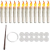A set of Halloween LED floating candles and a magic wand remote control.