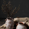 Mottled Ceramic Flower Vase – Antique Style Home Decor