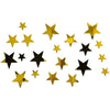 20-Piece Acrylic Moon & Star Wall Decals with 3D Mirror Finish