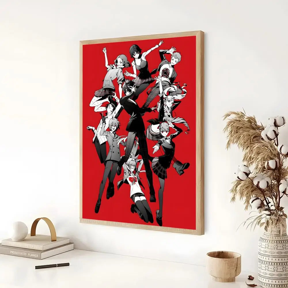 Persona 5 Classic Anime Poster - Self-Adhesive Wall Art