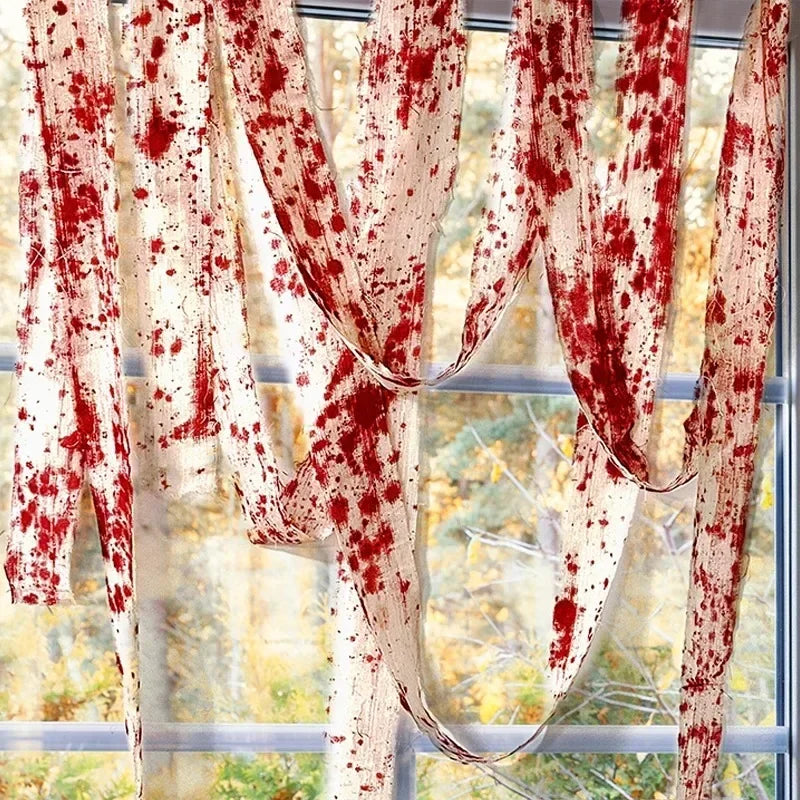Creepy Blood-Stained Gauze Roll for Halloween Costumes & Decor