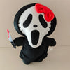 Ghost Face Bear Plush Toy – Black & Pink Two-Tone Halloween Bear