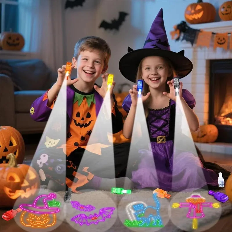 Halloween LED Finger Lights - Glow in the Dark Party Favors