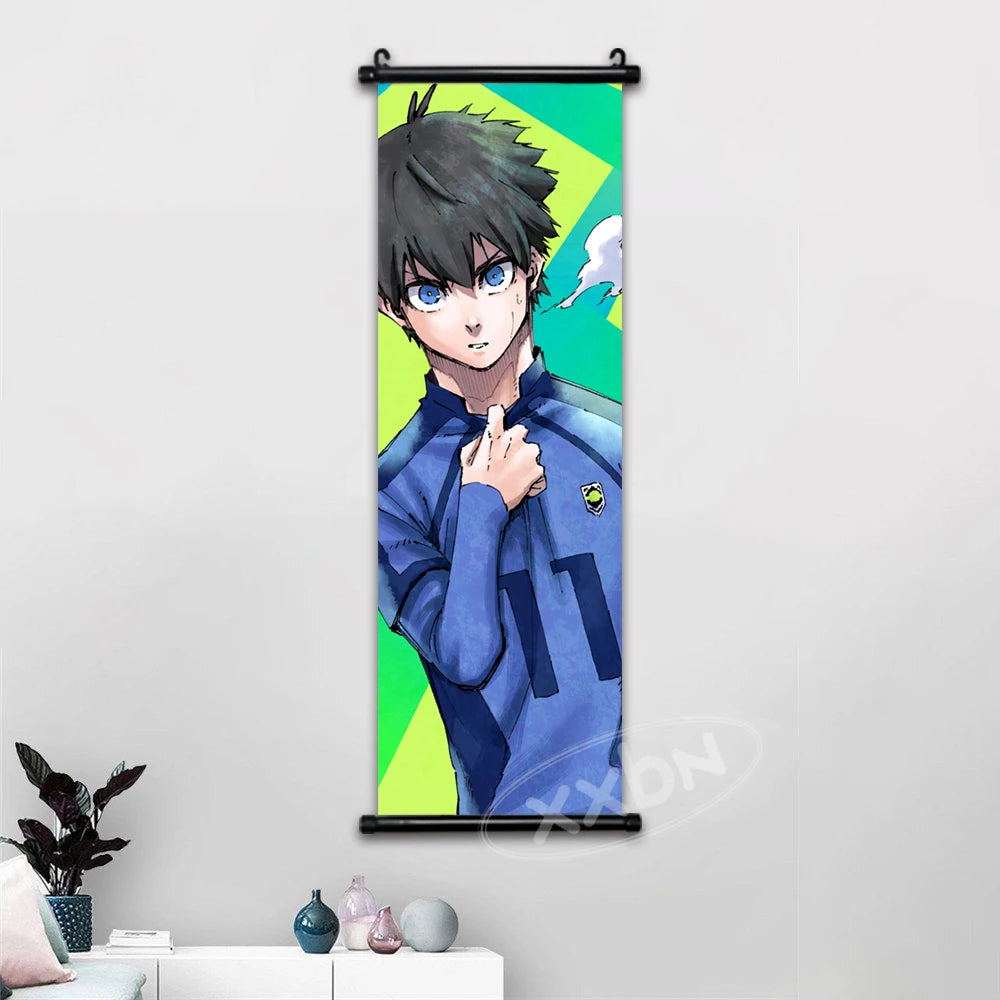 Canvas wall art poster featuring Isagi Yoichi and Chigiri Hyoma from Blue Lock anime