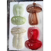Mushroom-Shaped Glass Hydroponic Vase with Colorful Finish