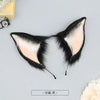 Black and white bat simulation ears with strings for cosplay and performance