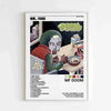 A poster featuring the MF DOOM album art and tracklist on a white background.