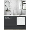 White marble wall decals featuring gray veining in a bathroom setting