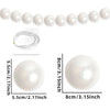 Elegant Pearl Bead Garland with Crystal Pendant for Wedding Backdrops