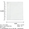White leather photo album with measurements and details