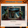 Large Halloween Witch Door Banner with Classic Spooky Design