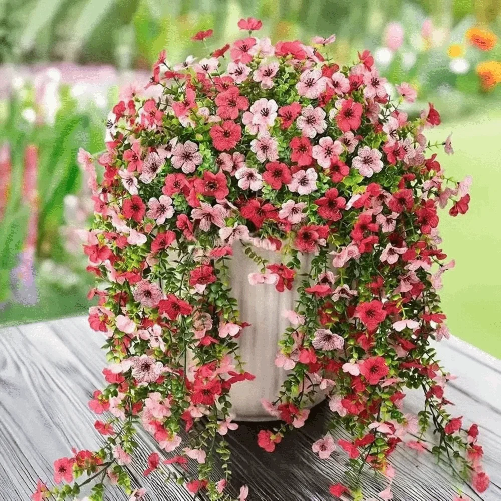 Multicolor Violet Artificial Flower Vine for Home Decor