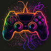 Neon Gamer Controller Diamond Painting Kit