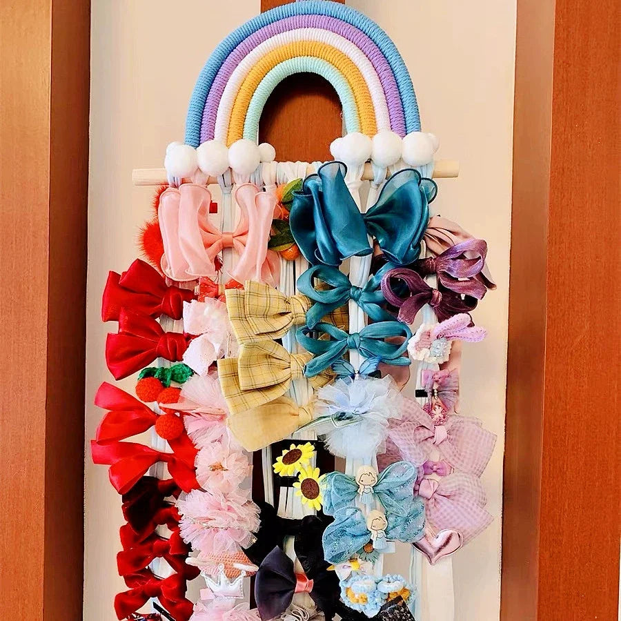 Rainbow Hair Clip Organizer Headband