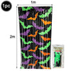 Halloween Foil Fringe Curtain – Pumpkin, Ghost & Bat Print Party Backdrop