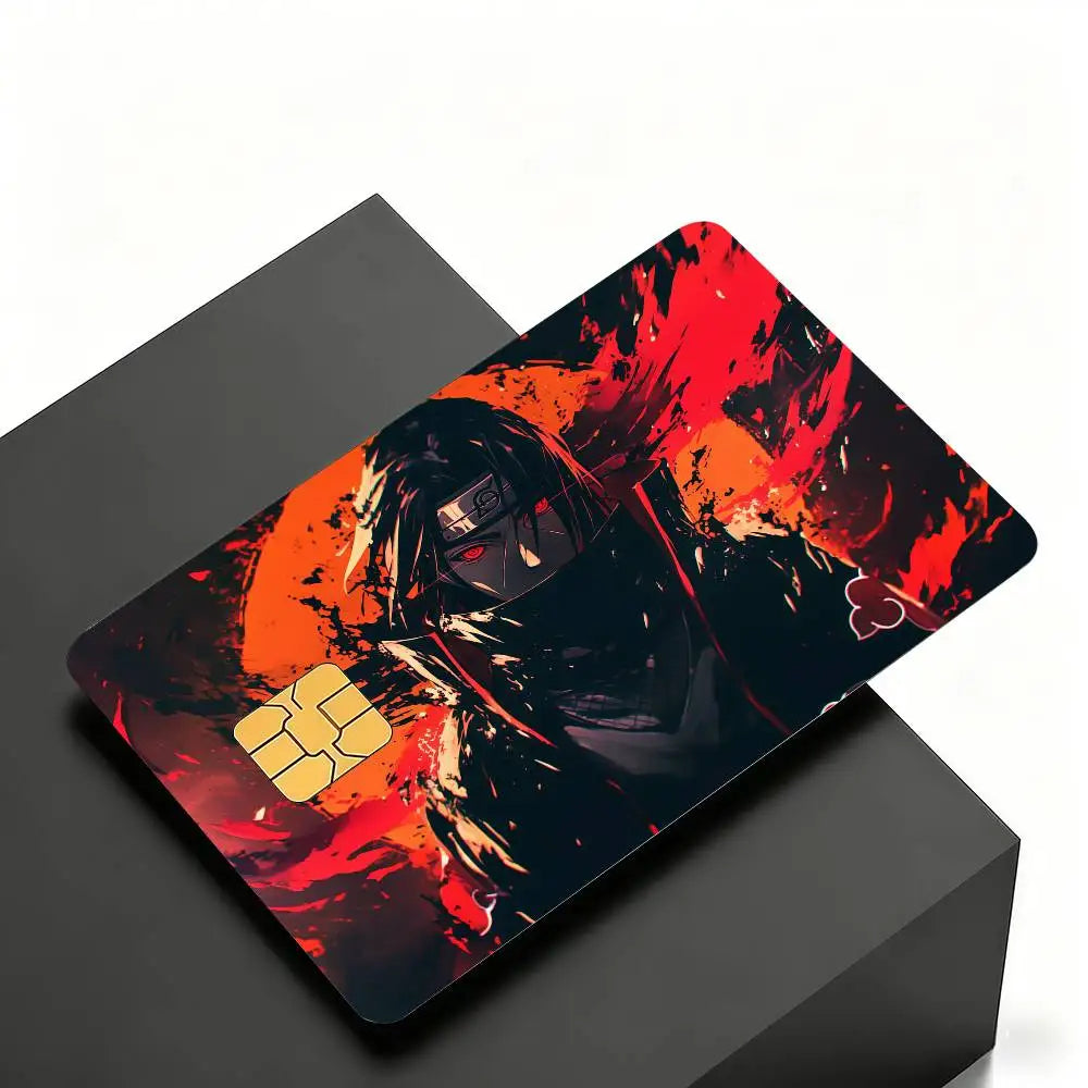 Anime Itachi Uchiha Card Skin Stickers (Set of 4)