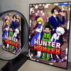 Anime canvas wall art featuring characters from Hunter x Hunter in a dynamic illustration.