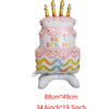 Pink Bowknot Number Foil Balloons – 40-Inch Party Decoration Set