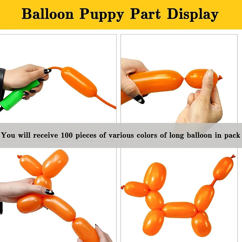 Colorful Twisting Balloons for Party Decorations and DIY Crafts