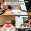 A motorized rotating display stand used to showcase photography products, jewelry, watches, and 3D models.