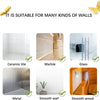 A set of 3D luminous butterfly wall stickers shown suitable for various surfaces like ceramic tile, marble, glass, metal, and