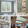 3D Stained Glass Privacy Window Film – Static Cling, Removable, UV & Heat Control