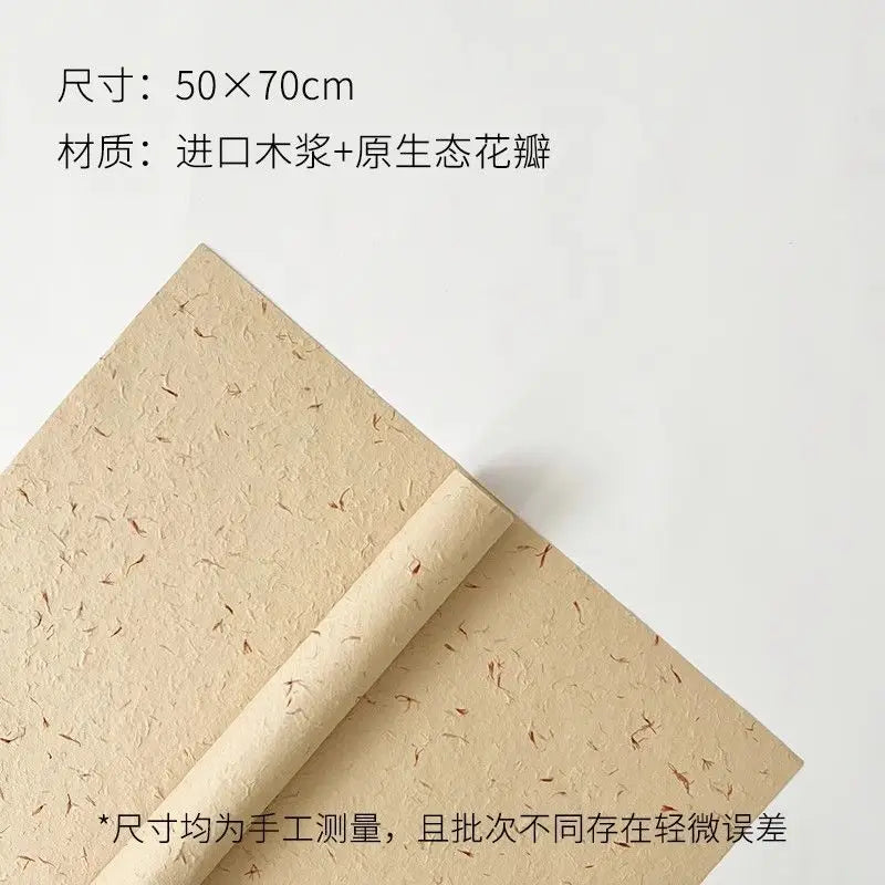 Roll of kraft paper used for flower petal decorative packaging and wrapping.