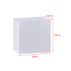 A white, rectangular acrylic gift box with dimensions 12cm by 24cm.