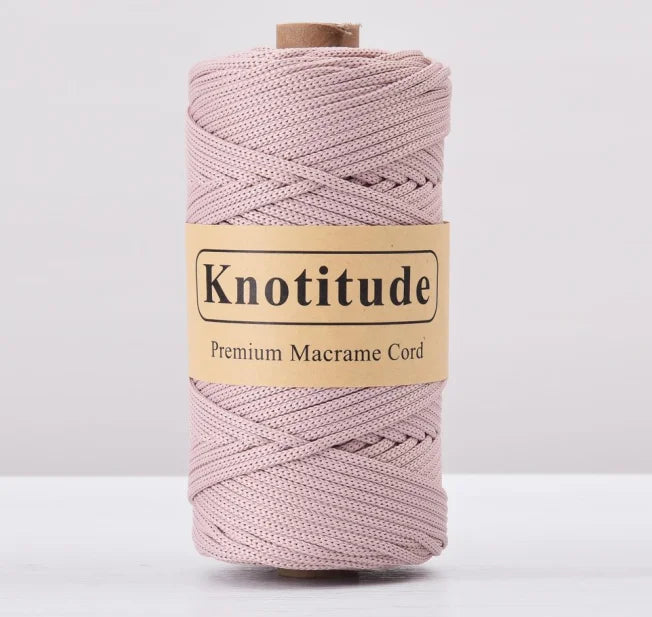 4mm Polyester Macrame Cord - 300g Spool for Knitting & DIY Crafts