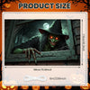 Large Halloween Witch Door Banner with Classic Spooky Design