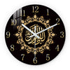 Geometric Line Modern Wall Clock – Silent Quartz, Gold Accents