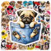 A collection of realistic dog meme stickers featuring various breeds and expressions.