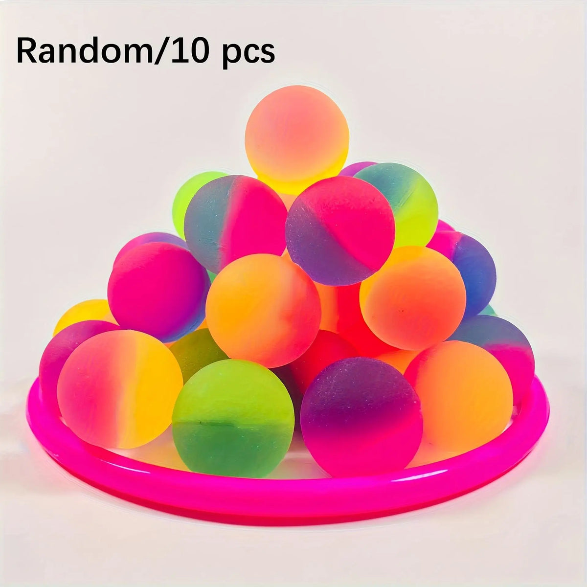 Rainbow Bouncy Balls for Party Favors and Prizes (20-Pack)