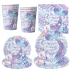 Purple Mermaid Birthday Party Supplies Kit for Girls