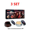 A set of special effects makeup kit including fake wound skin wax, blood, and applicators.