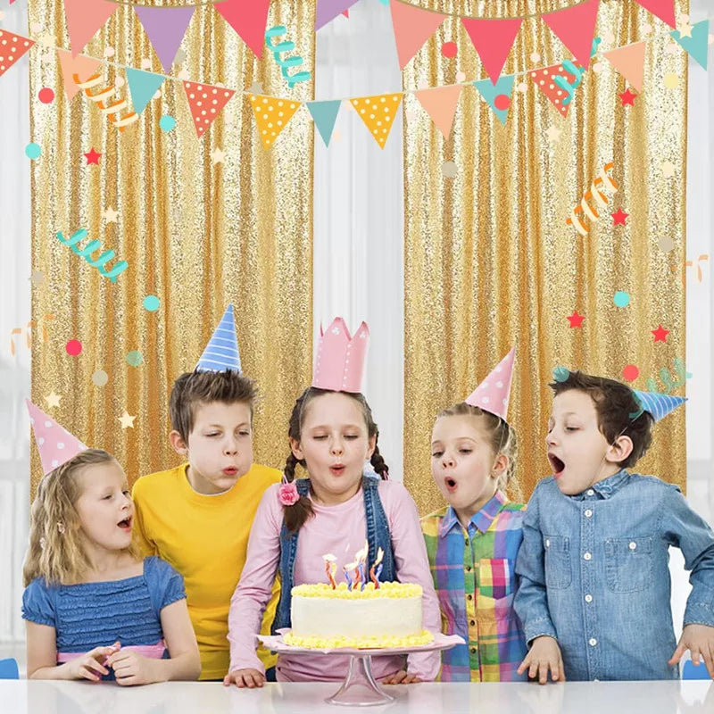 Sequin Backdrop Curtains – 2 Panels, 2ft x 8ft